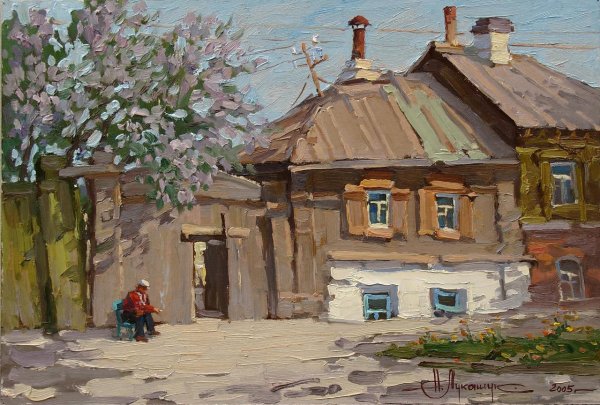 Провинциальный городок живопись