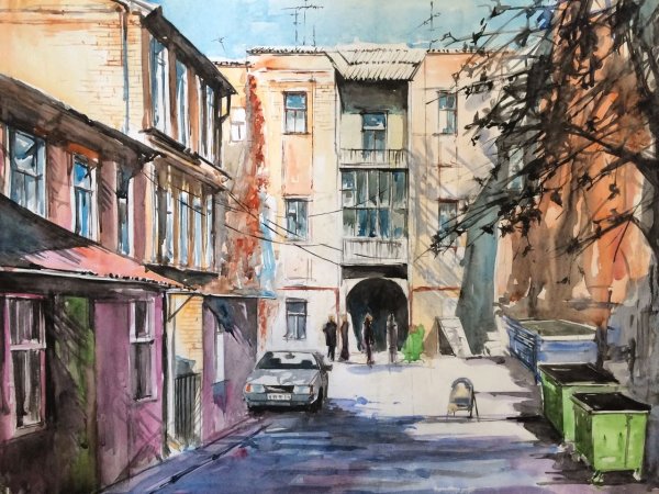 Александр Колотилов. Одесский дворик