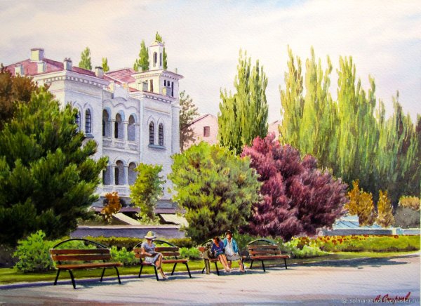 Антон Смирнов акварель Крым