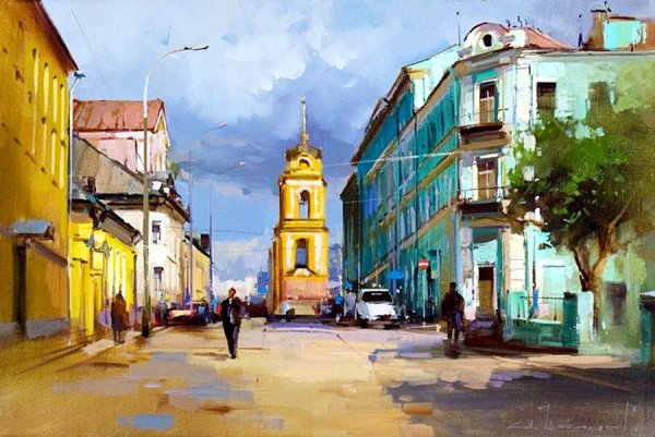 Художник Алексей Шалаев городской пейзаж