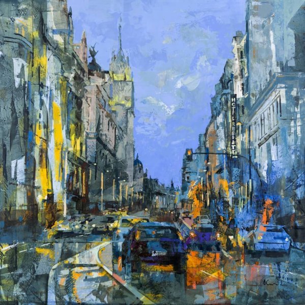 Мадрид акварель