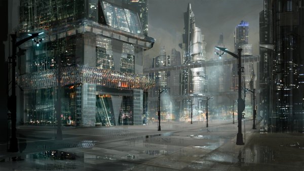 Cyberpunk 4k город