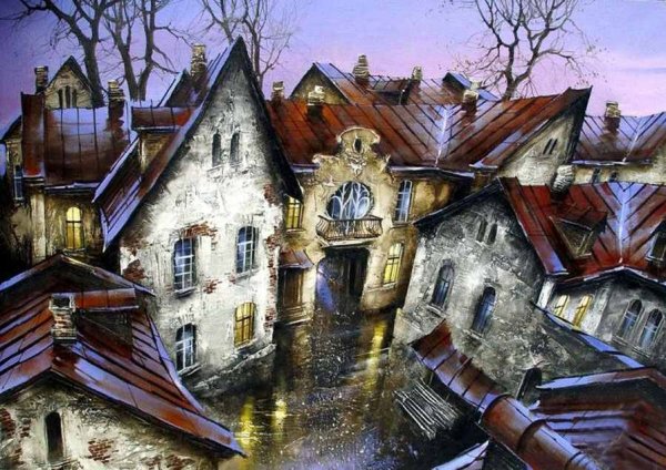 "Московский дворик". 2005 Год. Юрий Обуховский.