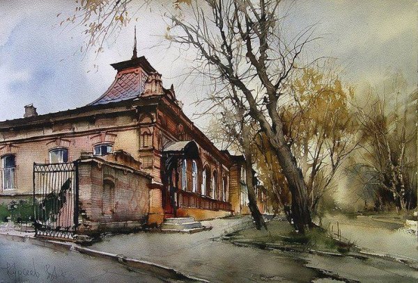 Акварелист Вячеслав Курсеев