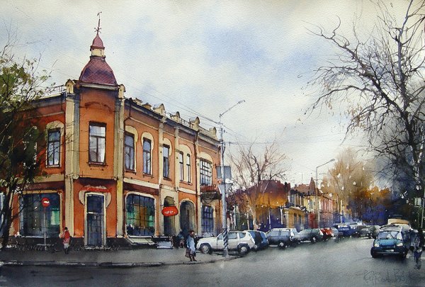 Художник Курсеев старый Саратов