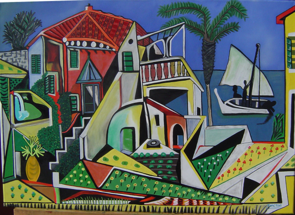 Пикассо кубизм пейзаж