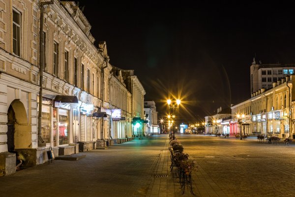 Ночной город Тамбов