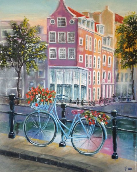 Амстердам картина маслом