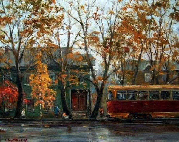 Улица Урицкого Иркутск живопись