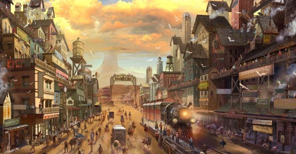 Стимп панк Мэтт пейтинг