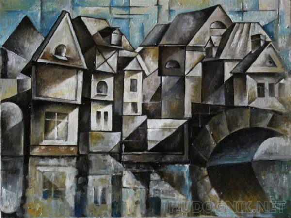 Туллио крали. Городской пейзаж. 1939