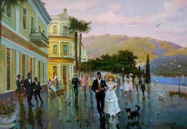 Ротонда Сочи в живописи