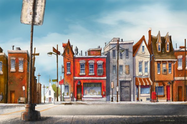 Мультяшная улица