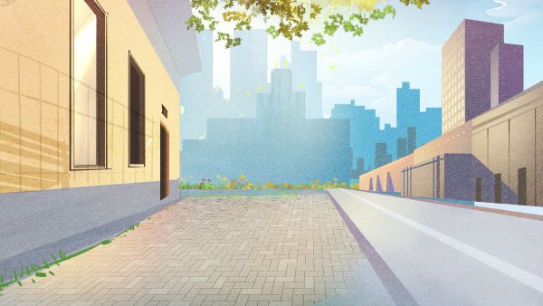 Улица города вектор