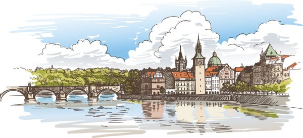 Нарисованный город