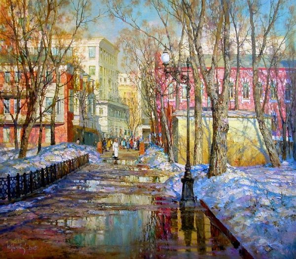 Весенние пейзажи Юрия Обуховского