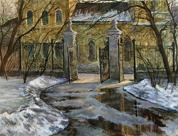 Канал Грибоедова Весна живопись