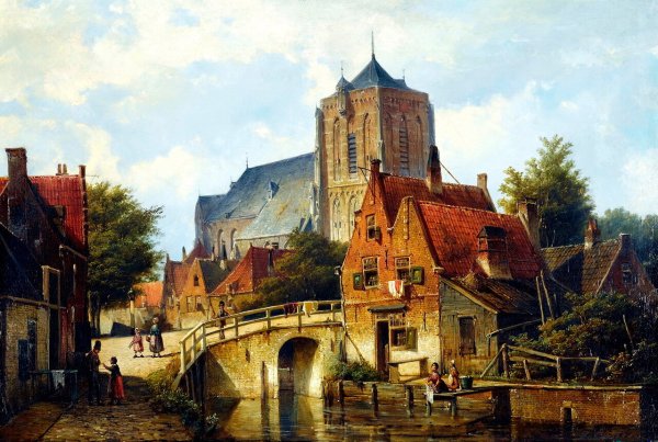 Виллем Куккук городские пейзажи