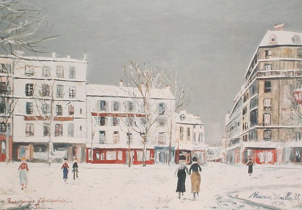 Maurice Utrillo зимние пейзажи