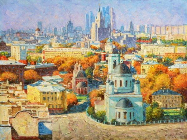 Художник Игорь Разживин пейзажи Москвы