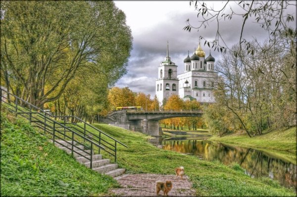 Псков пейзаж
