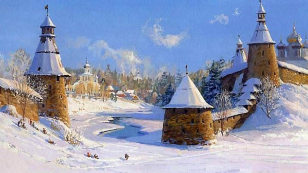 Художник Владимир Жданов Псково Печерский монастырь