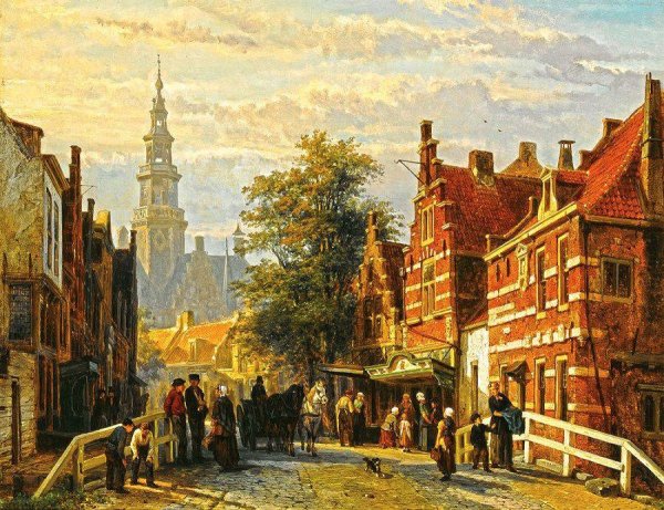 Улицы Англии 19 века живопись картины