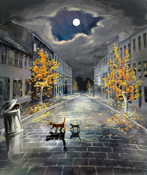 Вечерний город панорама