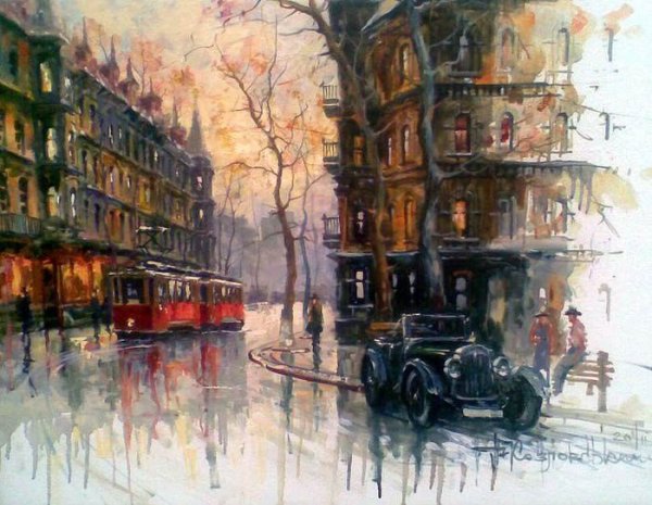 Художник Леонид Афремов городской