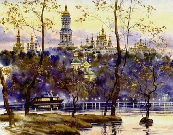 Сергей Брандт художник акварель