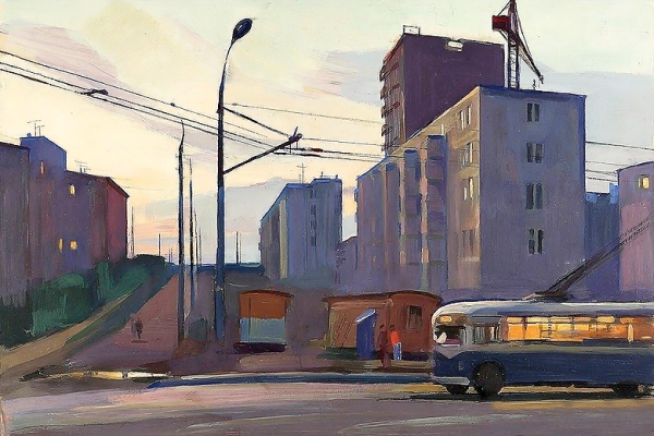 Пленэр этюды город