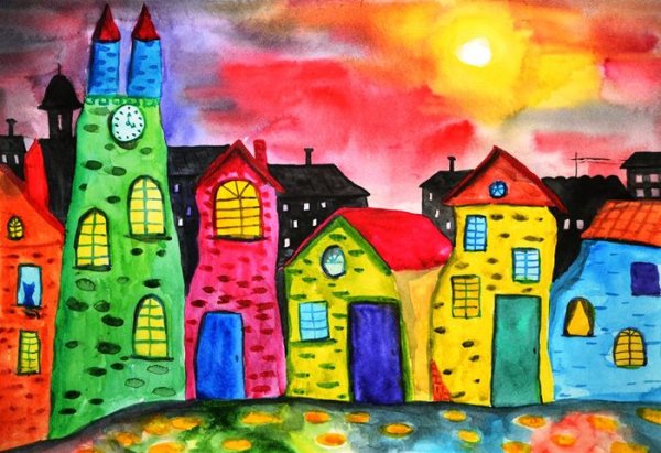 Город рисунок