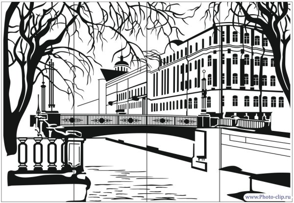 Векторный городской пейзаж