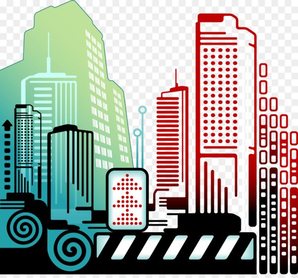 Стилизованный город