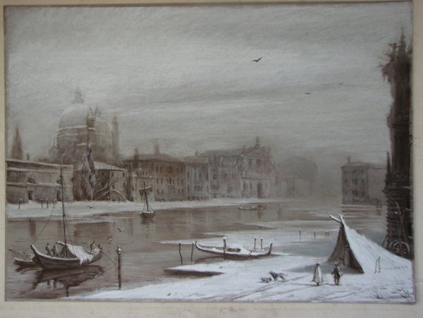 Зарисовки на тонированной бумаге