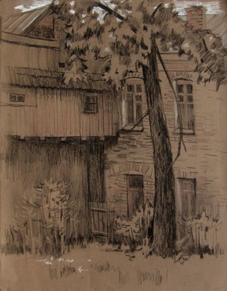 Архитектурная отмывка гризайль