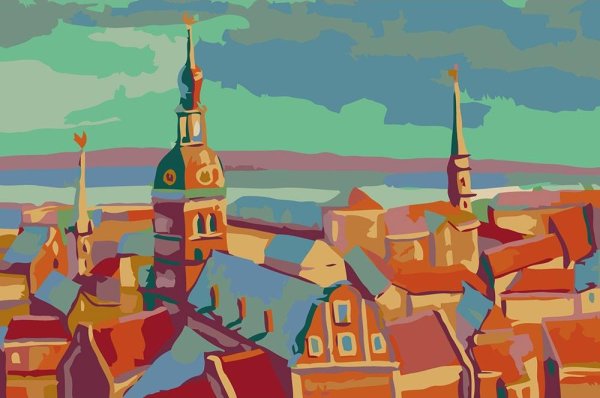 Декоративная живопись пейзаж Петербург