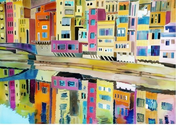 Декоративный городской пейзаж