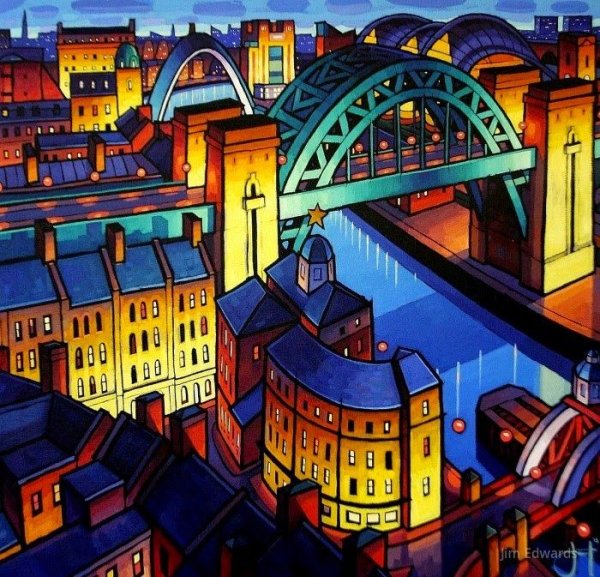 Стилизованный городской пейзаж