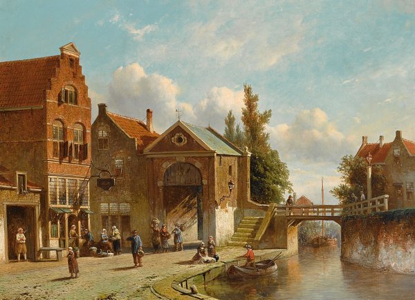 Художник Виллем Куккук Willem Koekkoek 1839-1895 Голландия