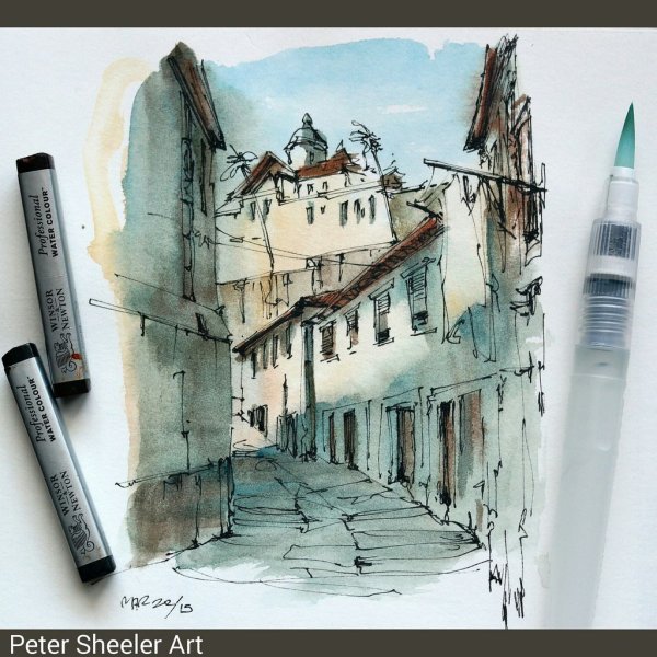 Петер Шиллер акварели