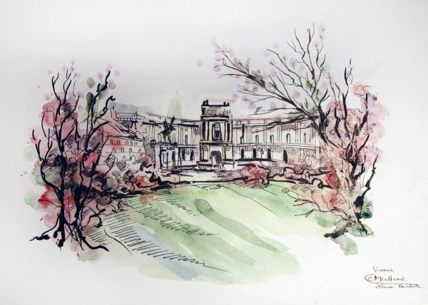 Иллюстрации акварель и тушь