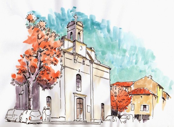 Акварельные зарисовки