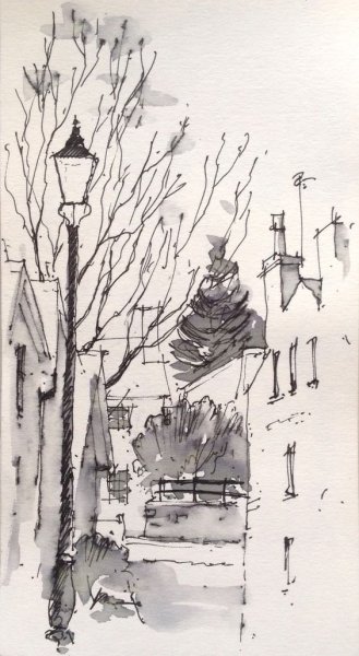 Иллюстрации акварель и тушь