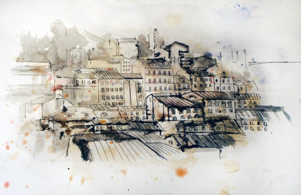 Графика акварель