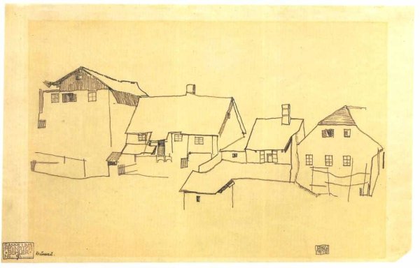 Эгон Шиле Графика пейзаж