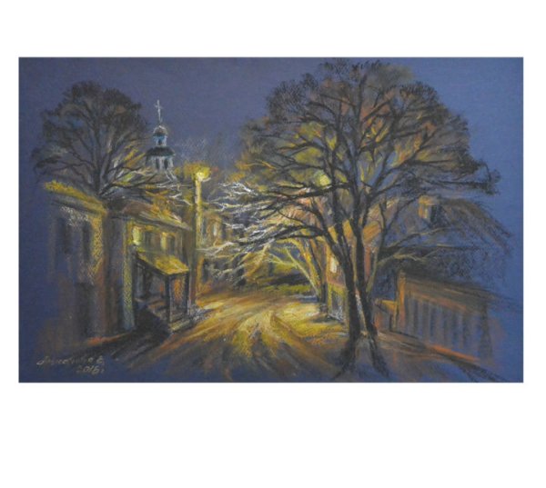 Город пастелью