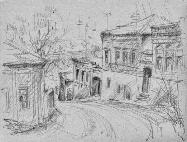 Улица карандашом