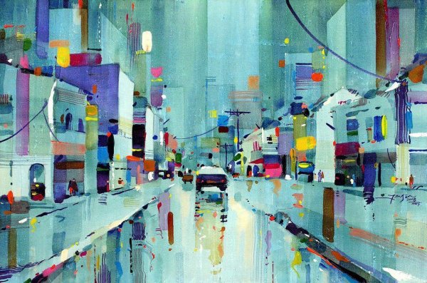 Jansen Chow акварель