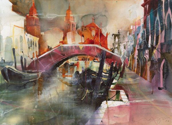 Бернард Вогель акварель